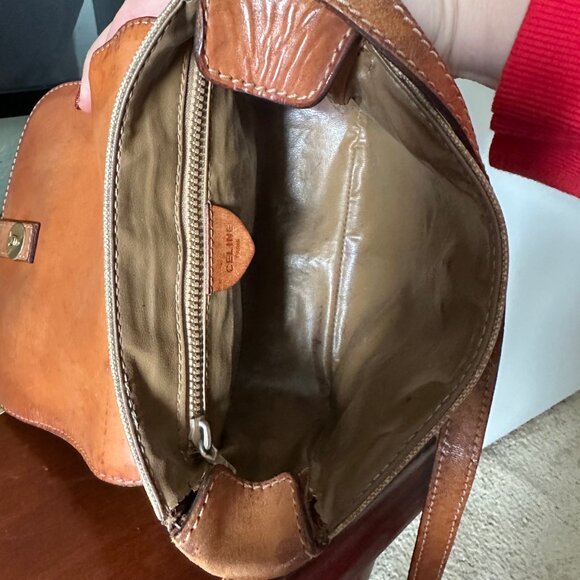 Céline Macadam Canvas‎ Crossbody Bag - Vintage in Beige/Brown EUC - Picture 6 of 10